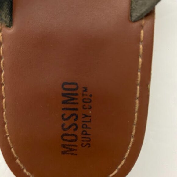 Mossimo Supply Co.  Women’s Brown Black Strappy Flat Sandals Size 7 1/2 - Picture 6 of 10